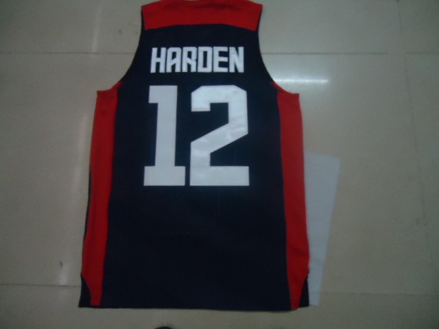 2012 Olympics Team USA #12 James Harden Revolution 30 Swingman Blue Jersey