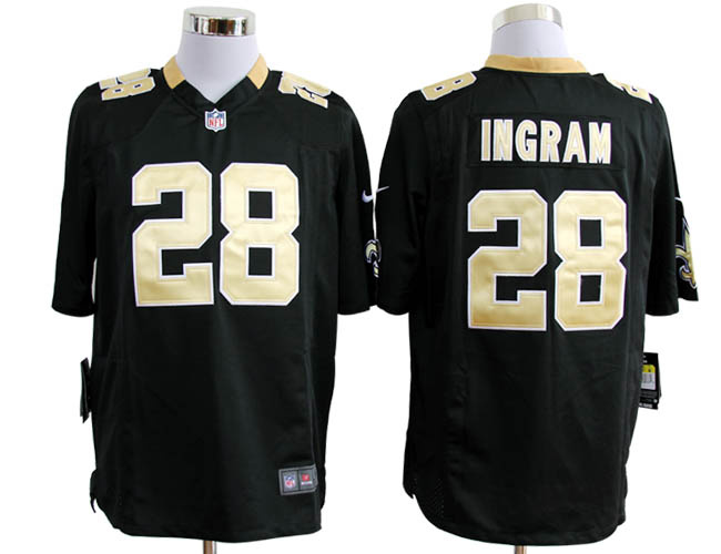 2012 nfl new orleans saints 28 mark ingram game black jerseys