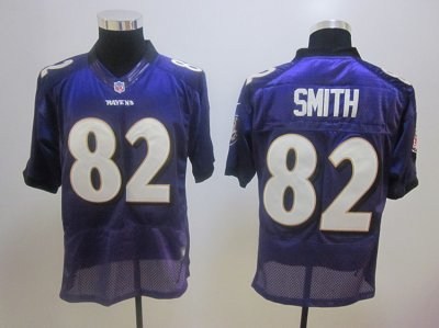 2012 baltimore ravens #82 smith purple elite jerseys