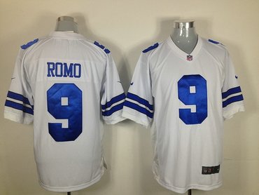 2012 dallas cowboys 9 tony romo white jerseys(game)