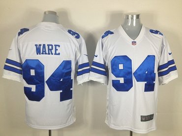 2012 dallas cowboys 94 demarcus ware white jerseys(game)