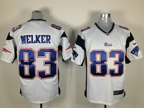 2012 new england patriots 83 wes welker white jerseys(game)