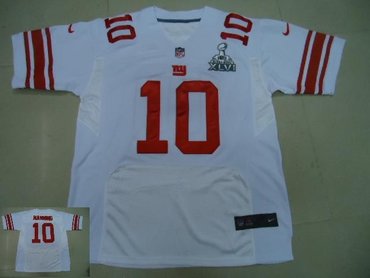 2012 new york giants 10 eli manning super bowl xlvi white (elite)