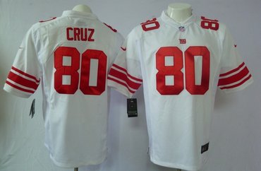 2012 new york giants 80 victor cruz game white jerseys