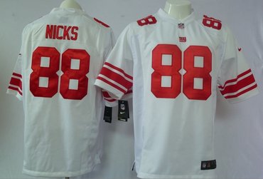 2012 new york giants 88 hakeem nicks game white jerseys