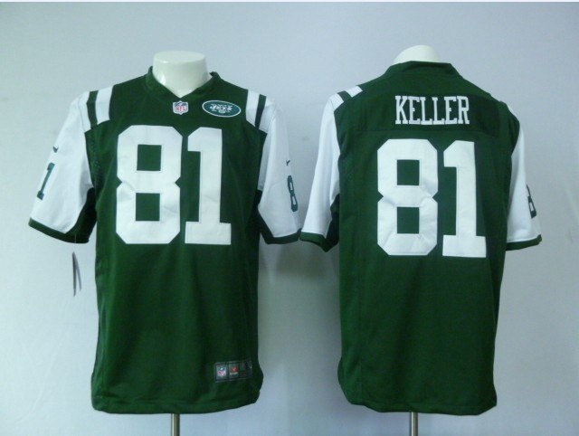 2012 new york jets 81 dustin keller green jerseys(game)
