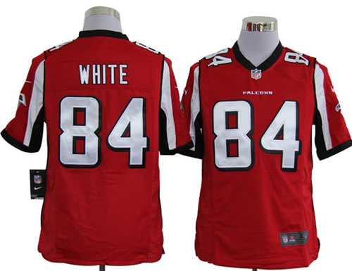 2012 NEW NFL Atlanta Falcons 84 roddy white Red Jerseys(game)