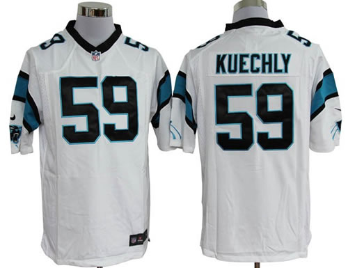 2012 NEW nfl carolina panthers 59 luke kuechly white jerseys (game)