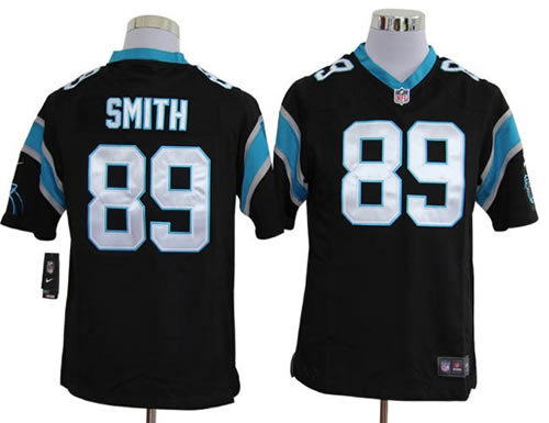 2012 NEW nfl carolina panthers 89 steve smith black jerseys (game)