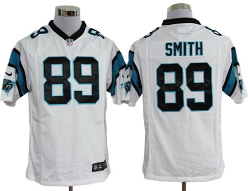 2012 NEW nfl carolina panthers 89 steve smith white jerseys (game)
