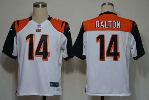 2012 NEW nfl cincinnati bengals 14 andy dalton white jerseys (game)