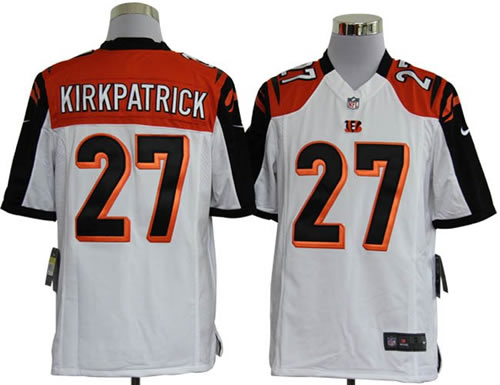 2012 NEW nfl cincinnati bengals 27 dre kirkpatrick white jerseys (game)