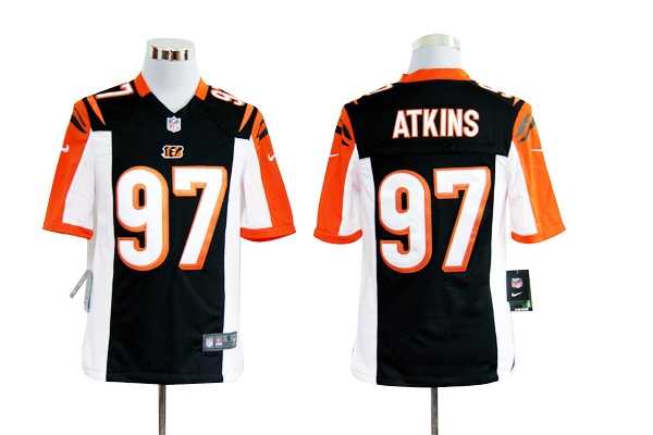 2012 nfl cincinnati bengals 97 geno atkins game black jerseys