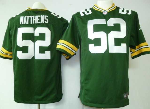 2012 nfl green bay packers 52 clay matthews game green jerseys