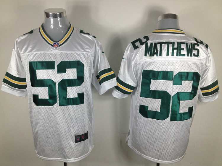 2012 nfl green bay packers 52 clay matthews white jerseys (game)