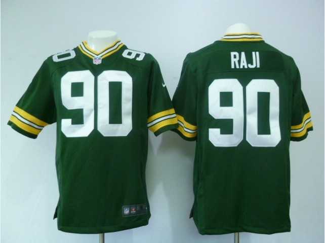 2012 nfl green bay packers 90# b.j. raji green jerseys(game)