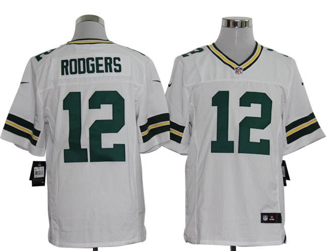 2012 nfl jerseys green bay packers 12 aaron rodgers white jerseys (elite)