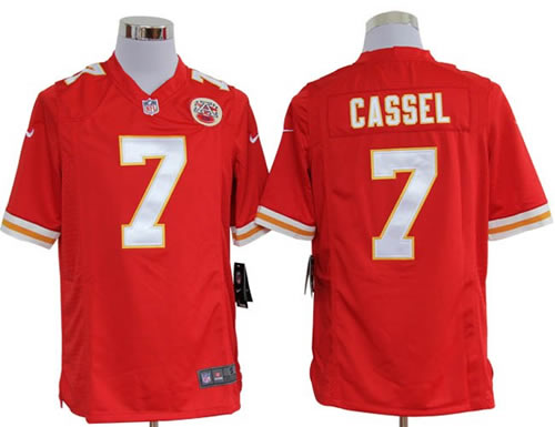 2012 NEW nfl kansas city chiefs 7 matt cassel red jerseys (game)