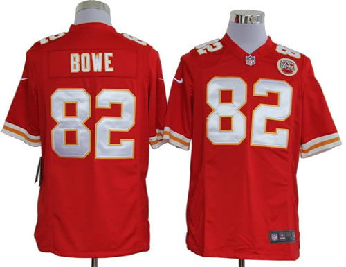 2012 NEW nfl kansas city chiefs 82 dwayne bowe red jerseys (game)