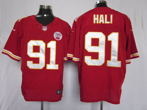 2012 NEW nfl kansas city chiefs 91 tamba hali red jerseys (elite)