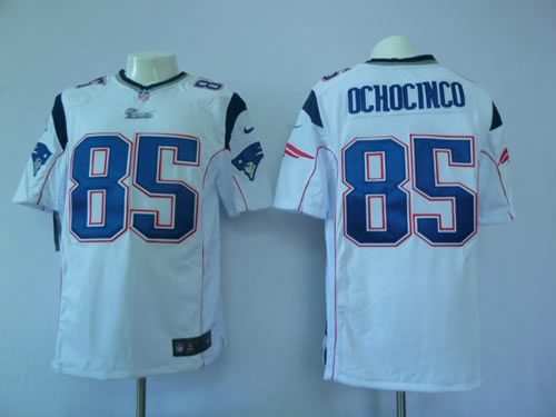 2012 NEW nfl new england patriots 85 chad ochocinco white jerseys (game)