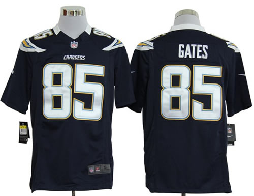 2012 NEW nfl san diego chargers 85 antonio gates dark blue jerseys (game)