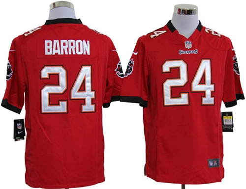 2012 NEW nfl tampa bay buccaneers 24 mark barron red jerseys (game)