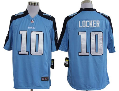 2012 NEW nfl tennessee titans 10 jake locker blue jerseys (game)