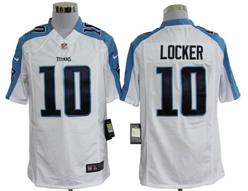 2012 NEW nfl tennessee titans 10 jake locker white jerseys (game)