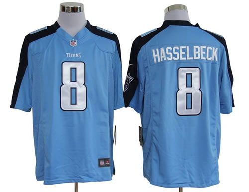 2012 NEW nfl tennessee titans 8 matt hasselbeck blue jerseys (game)