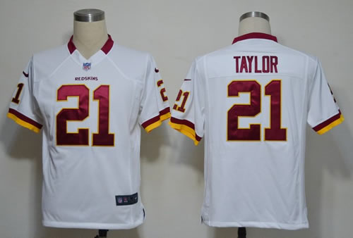 2012 NEW nfl washington redskins 21 fred taylor white jerseys (game)