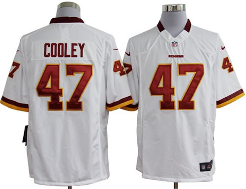 2012 NEW nfl washington redskins 47 chris cooley white jerseys (game)