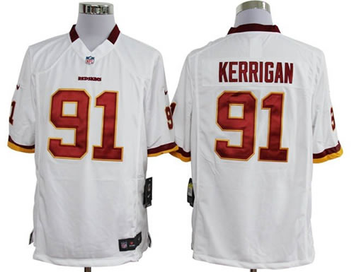 2012 NEW nfl washington redskins 91 ryan kerrigan white jerseys (game)