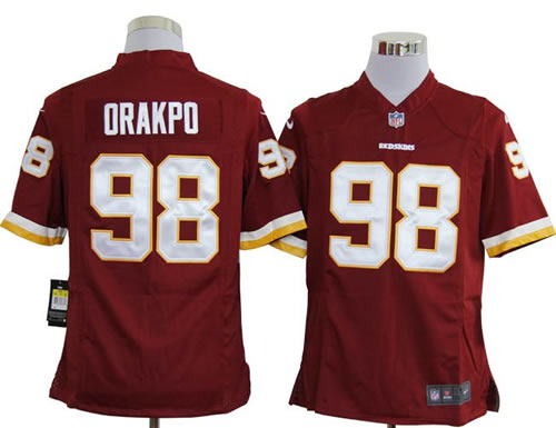 2012 NEW nfl washington redskins 98 brian orakpo red jerseys (game)