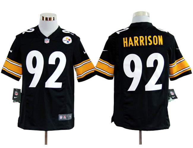 2012 pittsburgh steelers 92 james harrison game team color jerseys