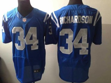 2013 NEW NFL Indianapolis Colts 34 Trent Richardson Blue Jerseys(Elite)