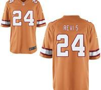 2013 NEW NFL Tampa Bay Buccaneers 24 Darrelle Revis Orange Jerseys(Game)