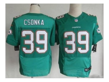 2013 NFL NEW Miami Dolphins 39 Csonka Green Jerseys(Elite)