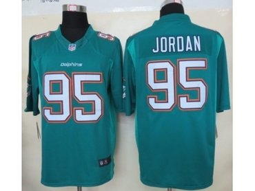 2013 NFL NEW Miami Dolphins 95 Dion Jordan Green Jerseys(Limited)