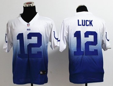 2013 NFL Nlike  Indianapolis Colts #12 Andrew Luck Drift Fashion II Elite Jerseys