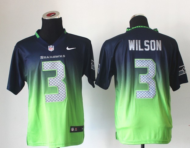 2013 NFL Nlike seattle seahawks #3 wilson  Drift Fashion II Elite Jerseys