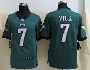 2013 New Philadelphia Eagles 7 Michael Vick Green Jerseys(Limited)