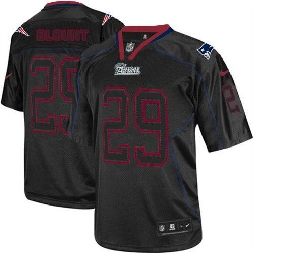 2014 NEW New England Patriots 29 LeGarrette Blount Lights Out Black Elite Jerseys
