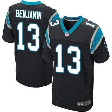 2014 NFL Draft Carolina Panthers #13 Kelvin Benjamin Black Game Jersey