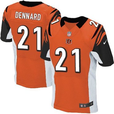 2014 NFL Draft Cincinnati Bengals #21 Darqueze Dennard Orange Elite Jersey