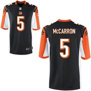 2014 NFL Draft Cincinnati Bengals #5 AJ MCCarron Black Game Jersey
