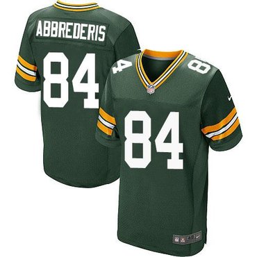 2014 NFL Draft Green Bay Packers #84 Jared Abbrederi Green NFL Elite Jersey