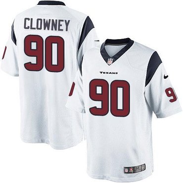 2014 NFL Draft Houston Texans #90 Jadeveon Clowney White NFL Limited Jersey
