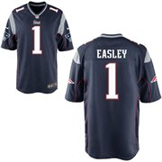 2014 NFL Draft New England Patriots #1 Dominique Easley Navy Blue Game Jersey
