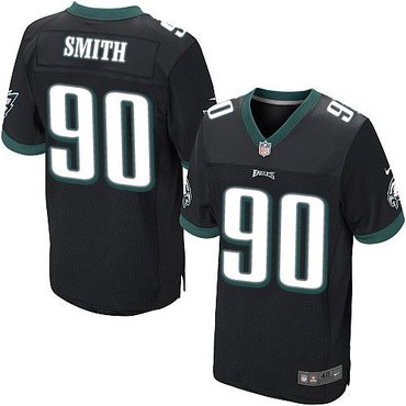 2014 NFL Draft Philadelphia Eagles #90 Marcus Smith black Jersey